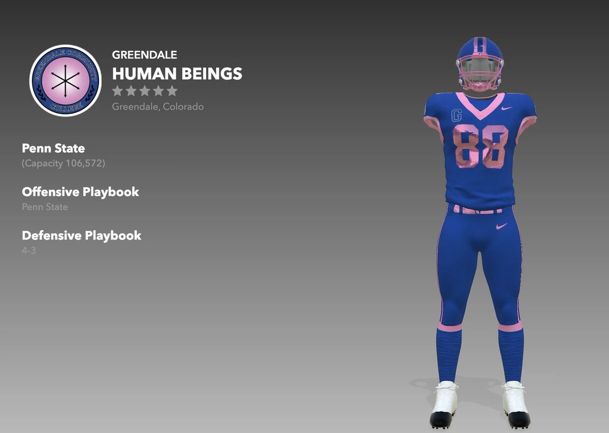 bsudersplp's tweet photo. i made the Human Beings in NCAA 25! can’t wait to see them play at Winger Stadium @joelmchale https://t.co/i0Rzmnl6At