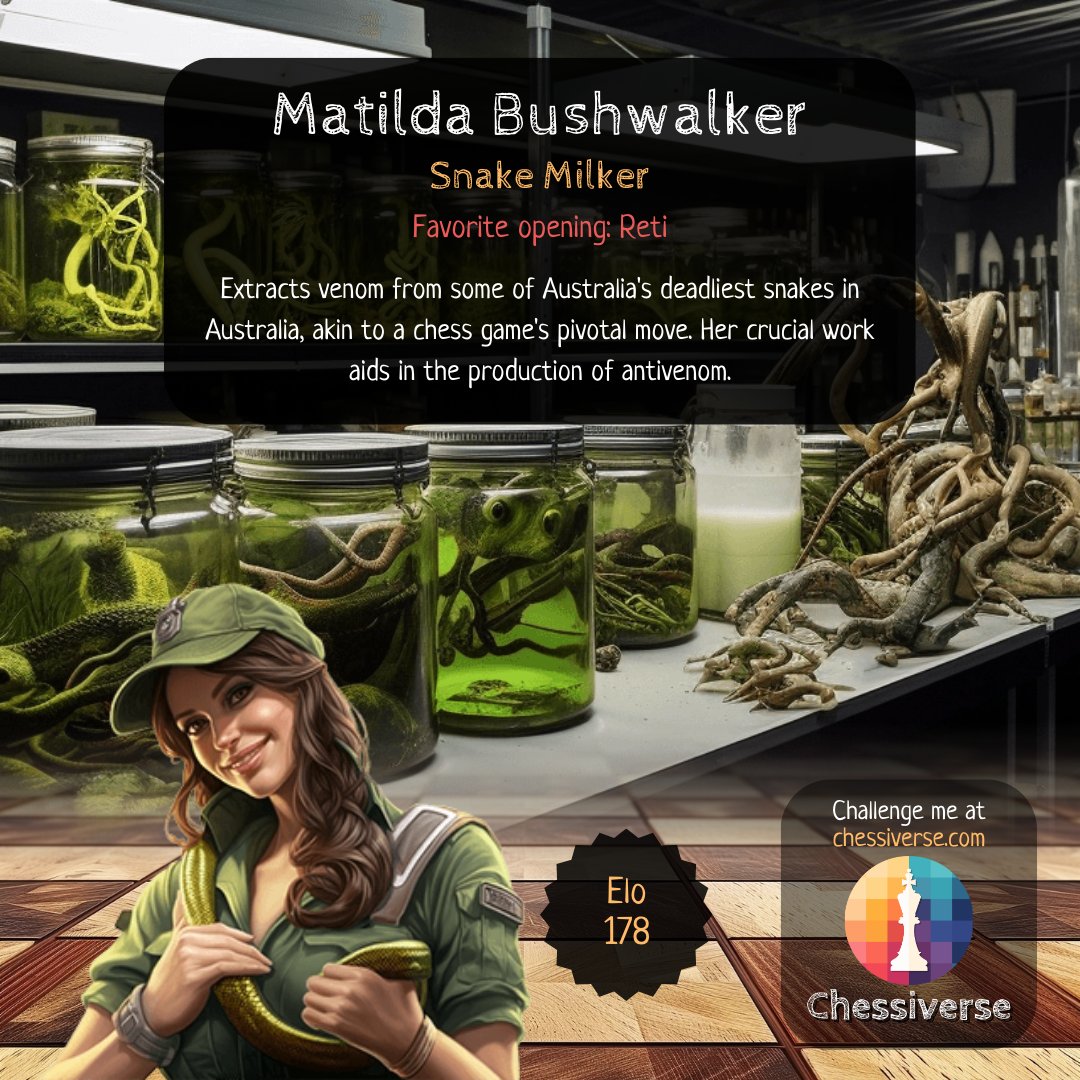 Chessiversegame's tweet image. Sharpen your skills with over 500 unique chess bots, each with their own personality and playing style, only at Chessiverse!
#chessbot #chess #chessiverse