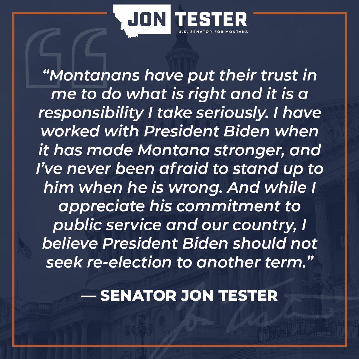 Archive: Senator Jon Tester (@senatortester) on Twitter photo 