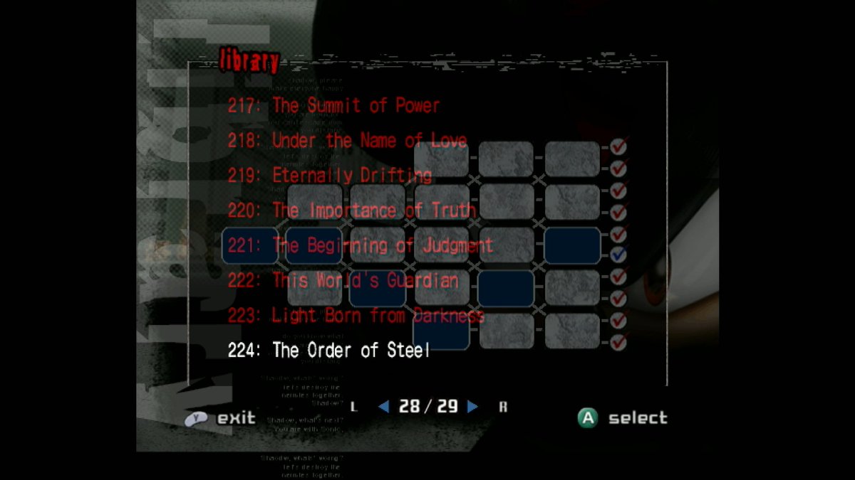 I have completed 226 total paths. Only 100 remain! #ShadowTheHedegehog #Shadow #SonicTheHedghehog #Sonic #YearofShadow