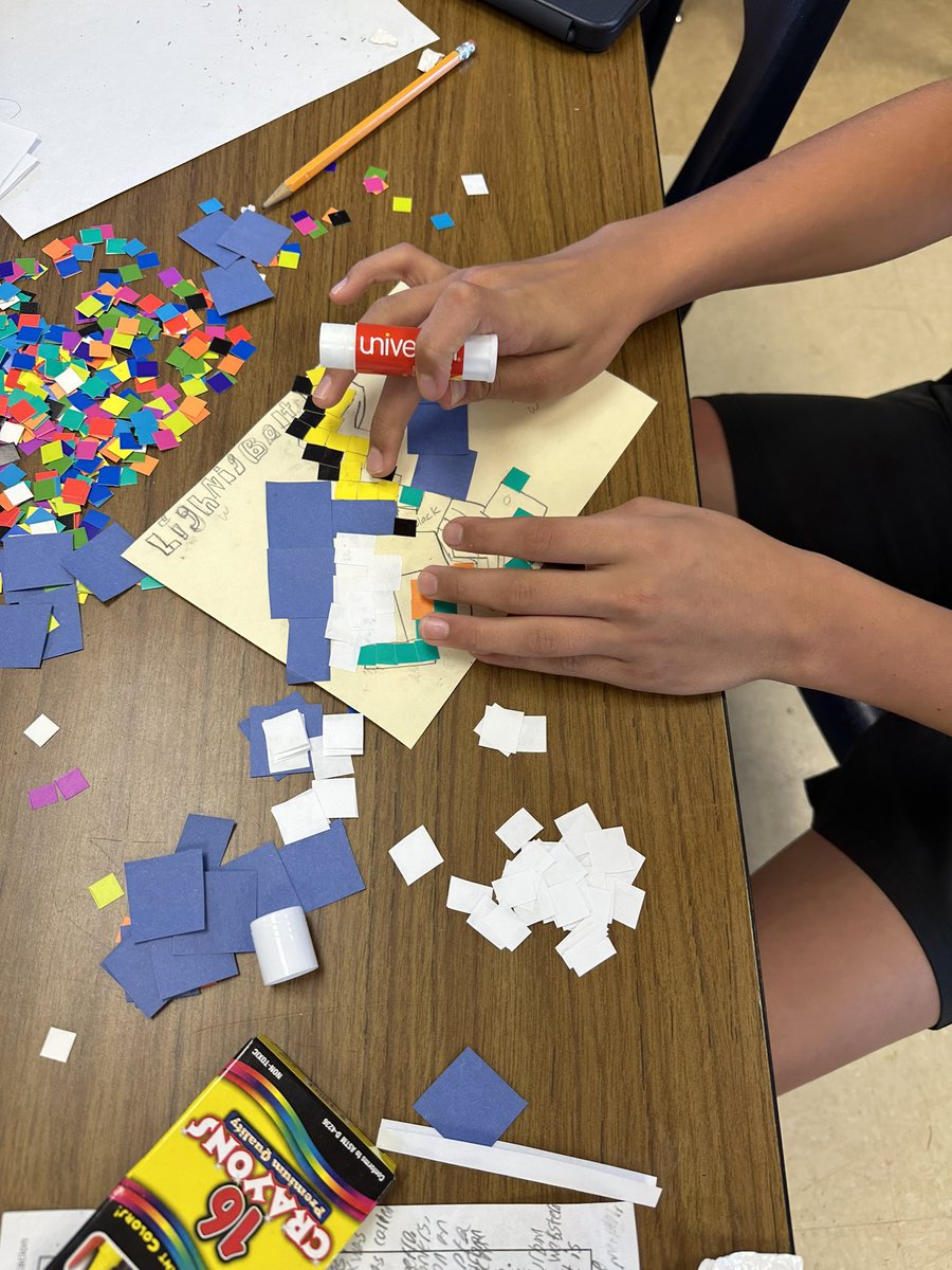 To wrap up the summer, middle school students in ESY created their own mosaics inspired by our reading/history unit on Ancient Rome
<a href="/Miriam_Schuman/">Miriam Schuman</a> #112leads