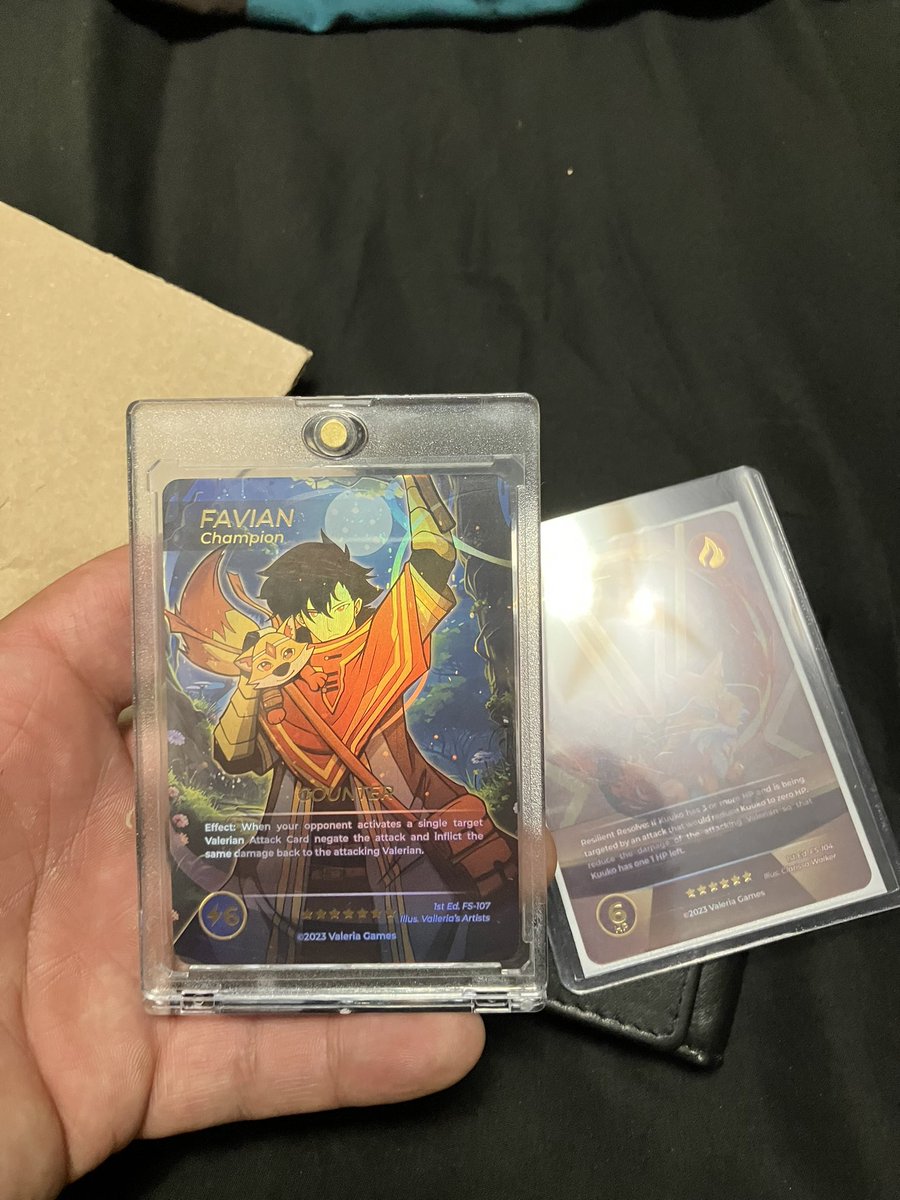 Huge shout out to <a href="/Falthorax/">Falthorax.eth</a> getting me one step closer to having a full set of the <a href="/ValeriaStudios/">Valeria Games</a> physical cards! 
Now I am only missing the alt art Voltra, if anyone wants to trade let me know!

Sending him the alt art Kuuko tomorrow!

Thanks man you’re the GOAT!