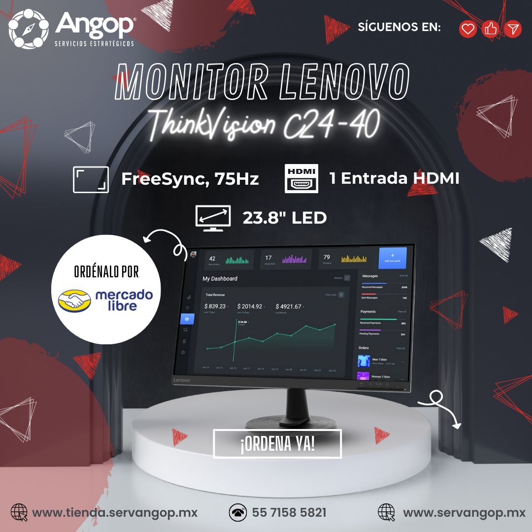 AngopServicios's tweet image. 🖥️¡Mejora tu experiencia visual con el Monitor Lenovo ThinkVision C24-40!🖥️
Descubre la calidad y el rendimiento excepcionales. Perfecto para trabajar, jugar y disfrutar de tus contenidos favoritos

¡Visíta Nuestra Tienda!
tienda.servangop.mx 
#Lenovo #ThinkVision #MonitorLED