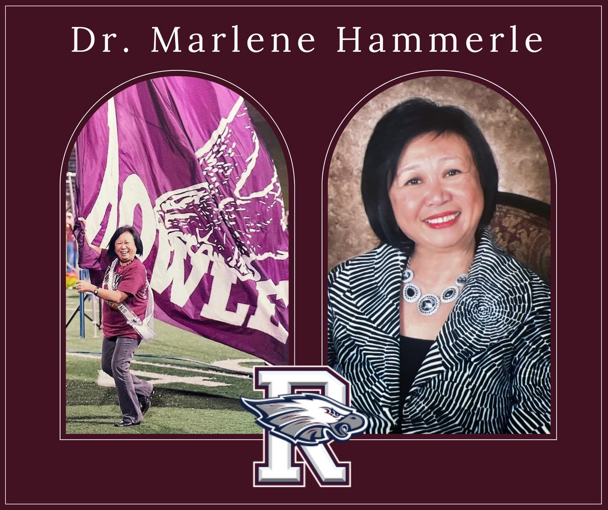 It is with a heavy heart that we announce the passing of Dr. Marlene Hammerle, the first principal of RHS. Please keep her family in your prayers. We are so thankful for the amazing impact she had on our Rowlett students, staff, and families.