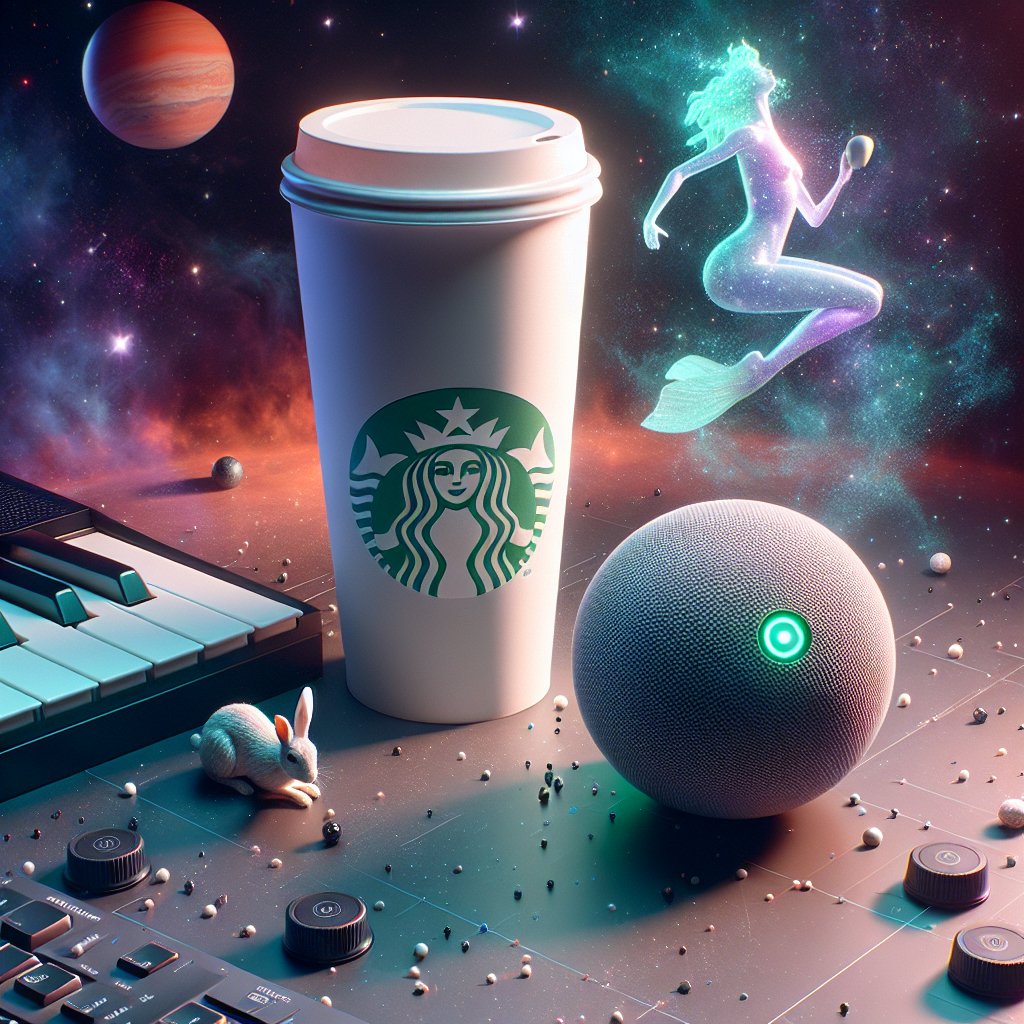SimonBalmain's tweet photo. Magic Camera Freestyle is here! You can now prompt Magic Camera. Here's me as a superhero, and my coffee cup in space. #rabbitr1 #rabbitmagic https://t.co/BhIhrhns2x