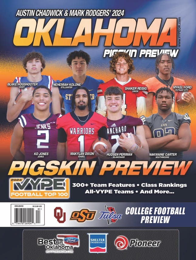Thanks <a href="/VYPEOK/">VYPE Oklahoma</a> and <a href="/_CoachRamsey/">Coach Ramsey</a> for the highlights in this year’s Pigskin Preview! Ready for senior year and to show just how versatile I can be!