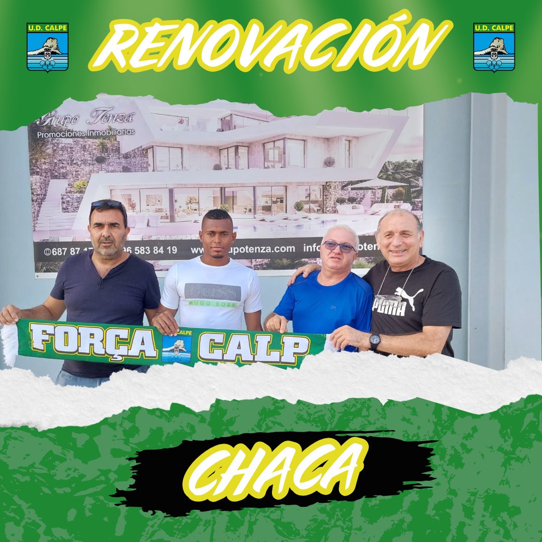 UDCalpe's tweet photo. ððððððððÃð ð£âŒïž
â¡ïž ðð¡ððð continúa en el proyecto del UD Calpe en esta temporada 2024/2025.
âœïžð ððððð ðððððððâœïž
#udcalpe #vamosverdesðâœïž #calpe #deportes #noticia #fútbol #calp https://t.co/H8eesLvKvA