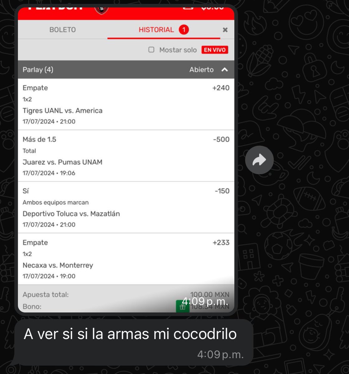 CocodriloPicks's tweet photo. @hugo_lpz2 Nada como desmentir a esta gente que no sabe que soy el mejor de esta industria, aquí evidencia del error de mi compadre. https://t.co/ccrUIVL9b7