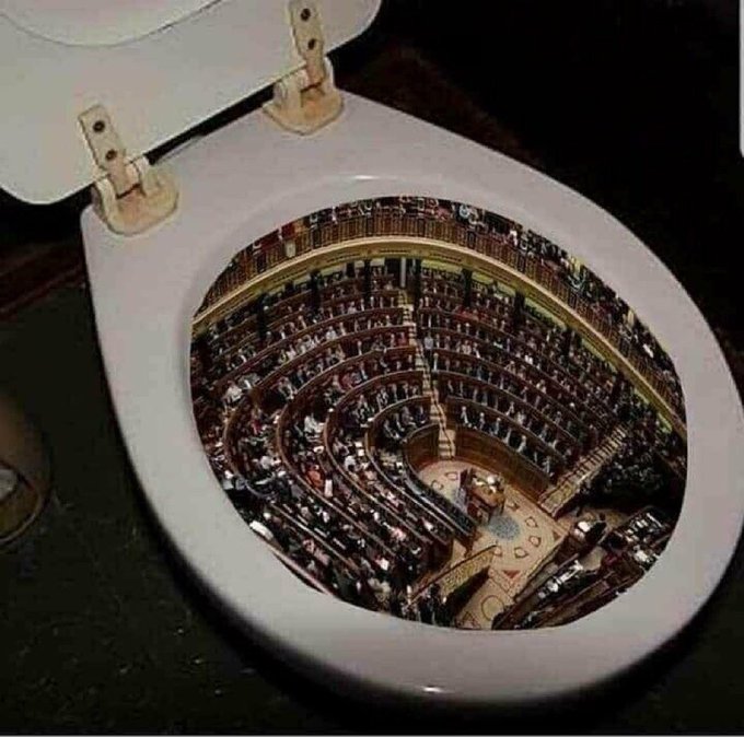 Acdoc88's tweet photo. #FlushCongress
Warning: Full-of-Shit Tank... Full!
A Complete Flush and Bowl Cleaning is Required.
That is all...