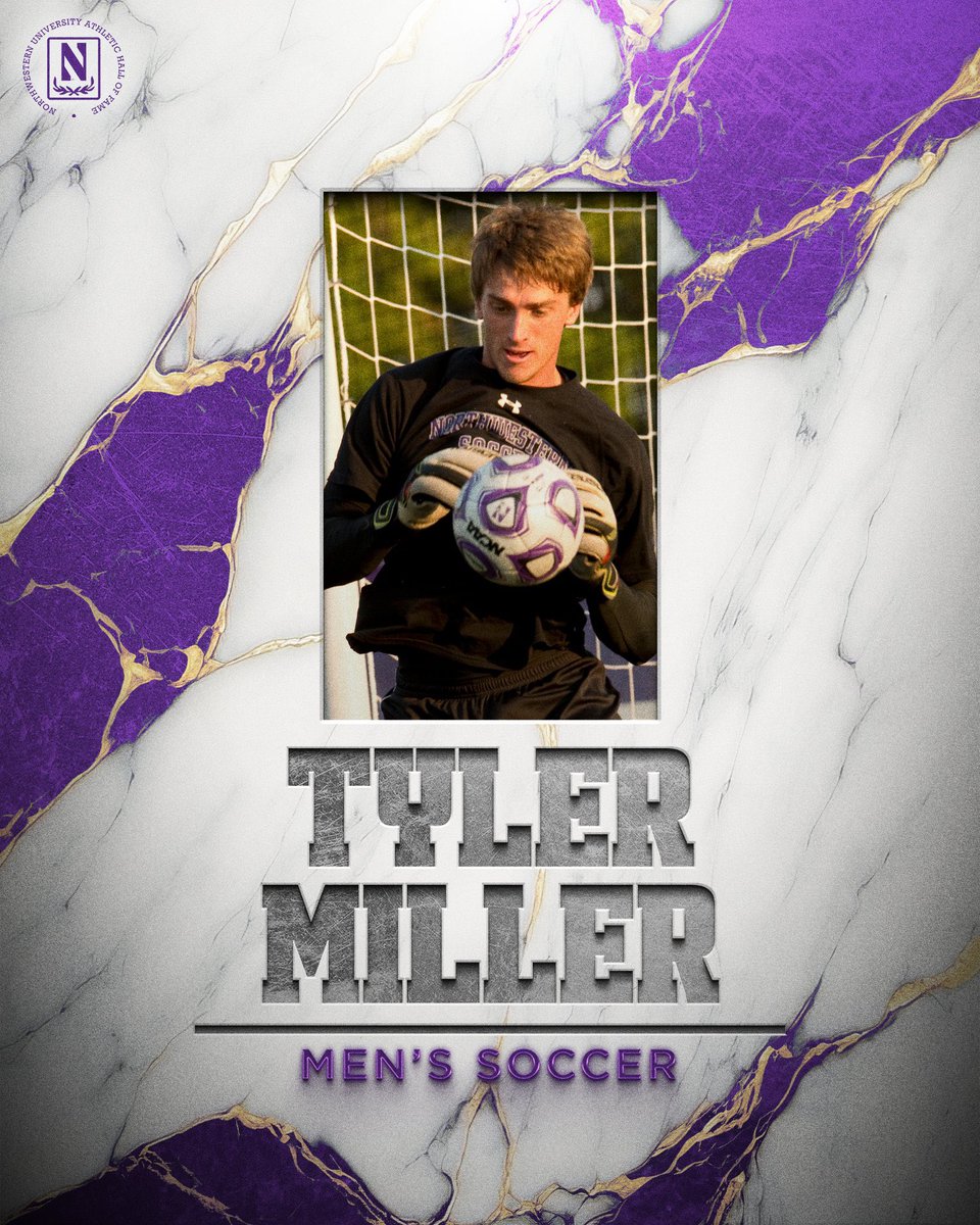 Northwestern Men's Soccer (@numenssoccer) on Twitter photo The shutout π is a Hall of Famer!
Congratulations to <a href="/Tymiller01/">Tyler Miller</a> on being named to the <a href="/NU_Sports/">Northwestern Athletics</a> Hall of Fame! The shutout π is a Hall of Famer!
Congratulations to <a href="/Tymiller01/">Tyler Miller</a> on being named to the <a href="/NU_Sports/">Northwestern Athletics</a> Hall of Fame!