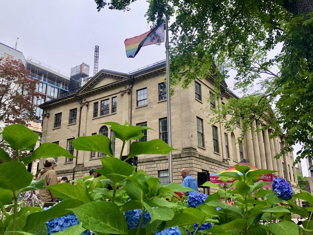 NSLeg's tweet photo. Happy Pride, Halifax! 🏳️🌈
The Progress Pride flag was raised today at Province House to mark the opening of the Halifax Pride Festival.
#pride #halifaxpride https://t.co/mxDlxiWPS3