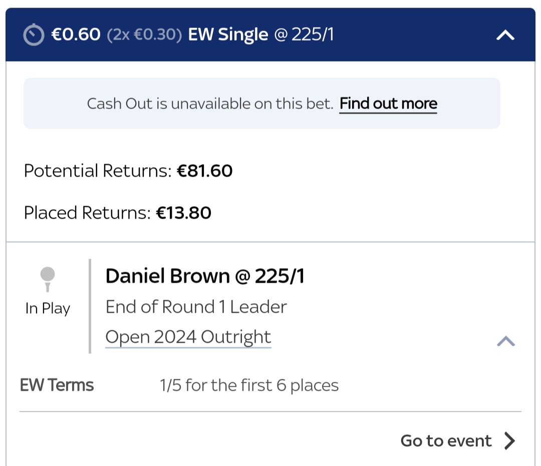 almarron's tweet photo. When you do some morning first Rd leaders and some evening first Rd leaders and ya smack it late 💥💥
Never have a 5er on the big one lol
#TheOpenChampionship #danielbrown https://t.co/MqqLIf1ap5