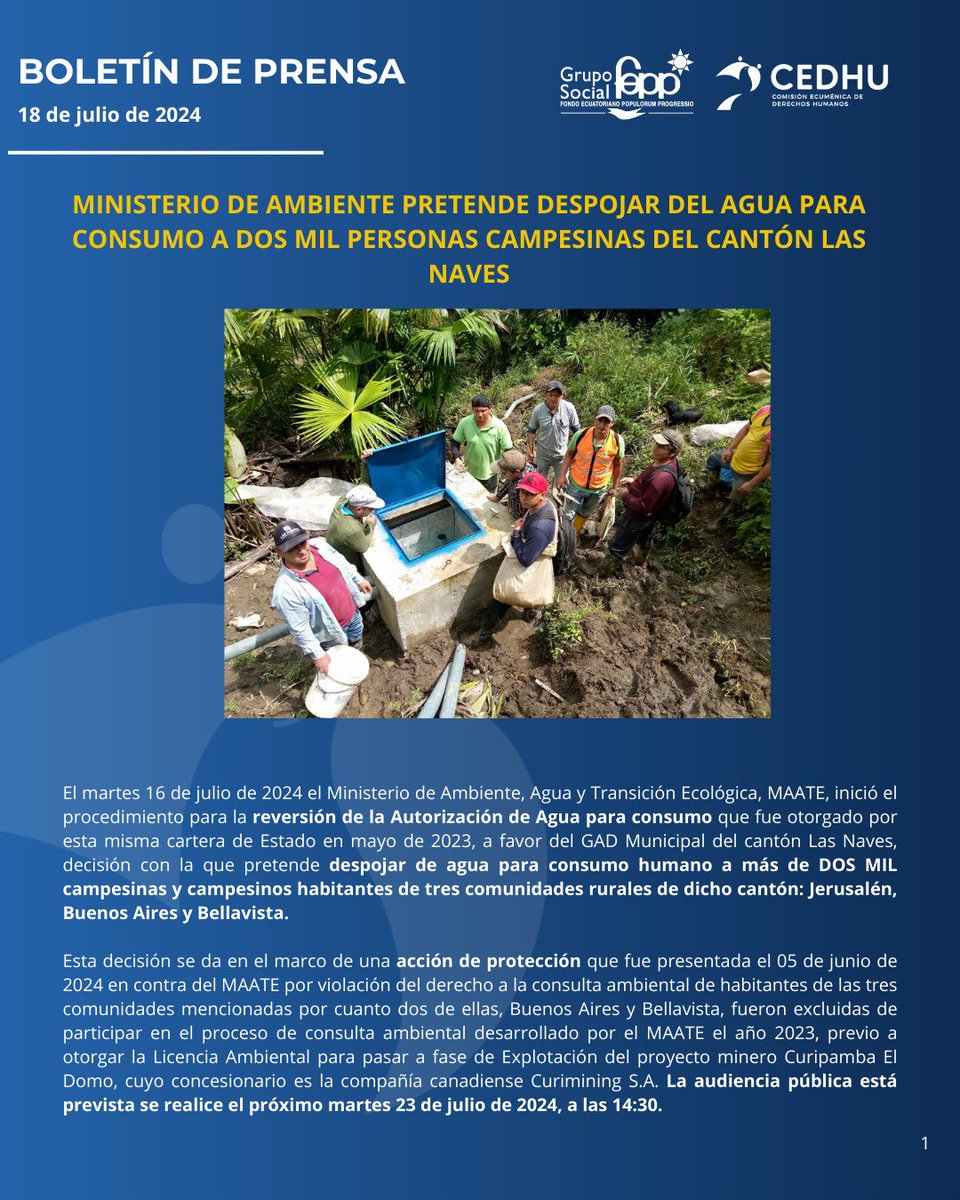Comisión Ecuménica de Derechos Humanos tweet media