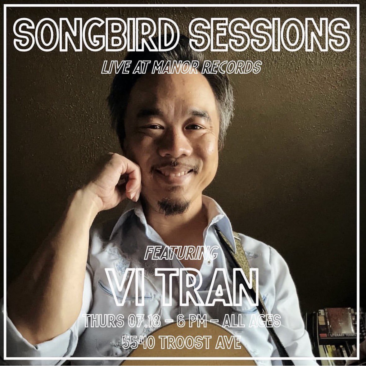 Vi Tran (@vitranmusic) on Twitter photo Tonight at <a href="/ManorRecords/">Manor Records</a>: a special Songbird Sessions in their new record store and lessons space off 55th and Troost! I’ll be sharing stories and songs and hanging and shopping shortly after 6 pm. It’s a heavy world so let’s have some friendship and community tonight! Tonight at <a href="/ManorRecords/">Manor Records</a>: a special Songbird Sessions in their new record store and lessons space off 55th and Troost! I’ll be sharing stories and songs and hanging and shopping shortly after 6 pm. It’s a heavy world so let’s have some friendship and community tonight!