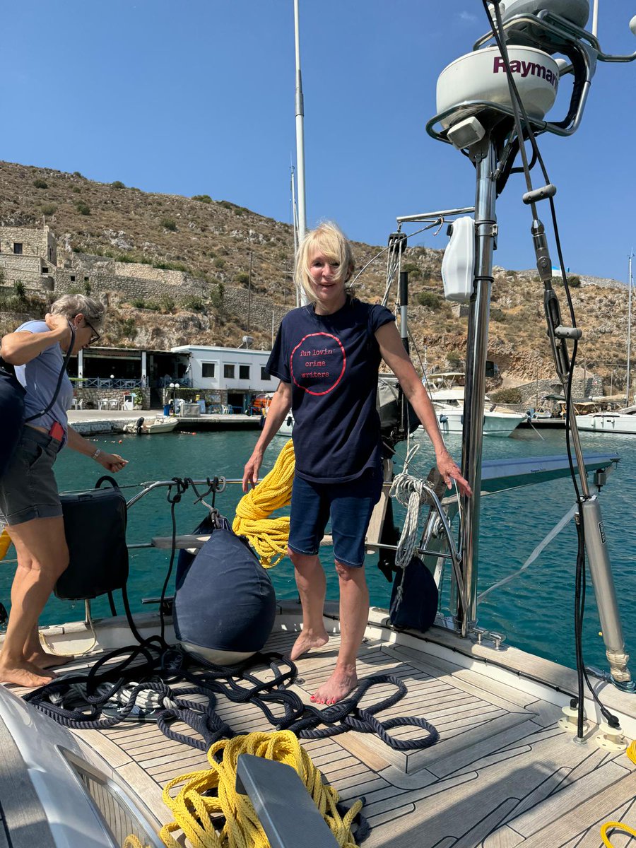 Couldnt be at #Glastonbury so we supported <a href="/MarkBillingham/">Mark Billingham</a> and the <a href="/funlovinwriters/">FunLovinCrimeWriters</a> vicariously from Greece