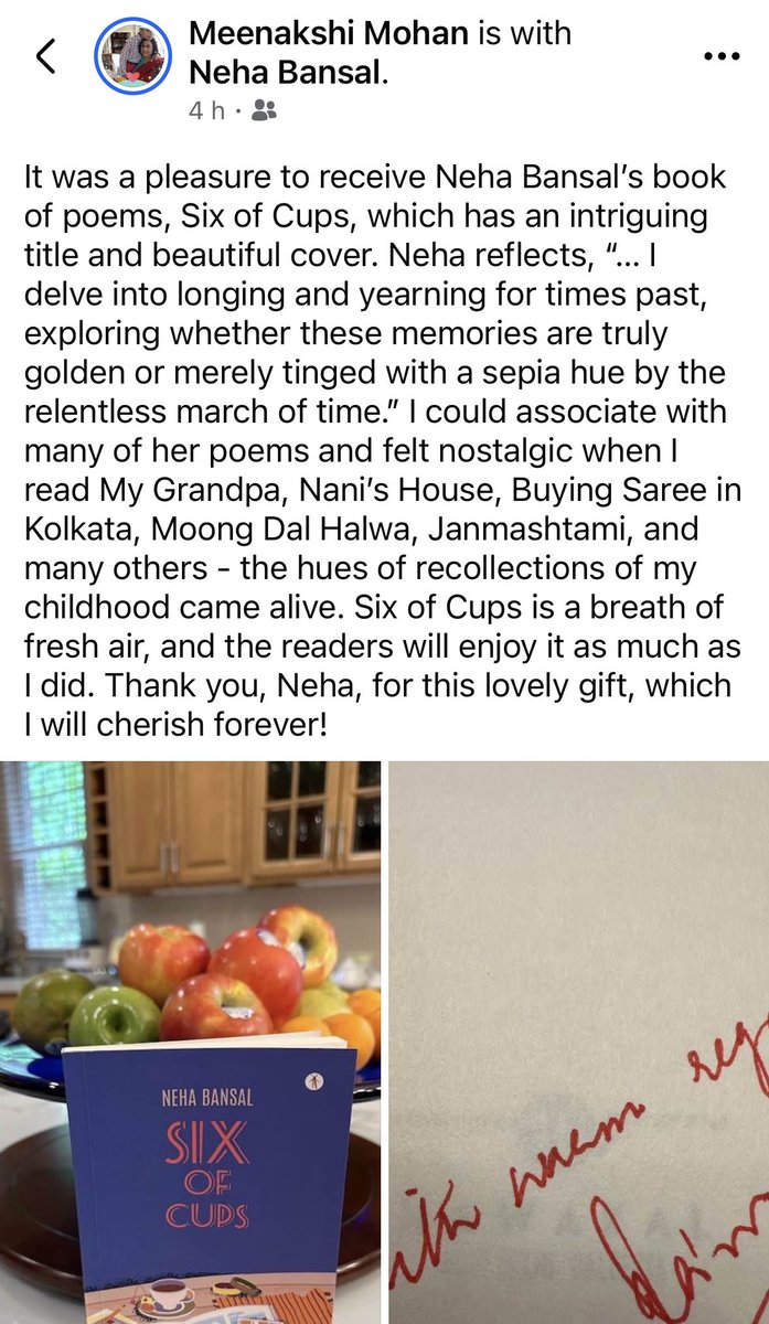 Neha Bansal 🇮🇳 (@nehabansal31) on Twitter photo Thank you Meenakshi Mohan Ma’am. Your words of encouragement mean the world to me. 🙏🏻 Thank you Meenakshi Mohan Ma’am. Your words of encouragement mean the world to me. 🙏🏻