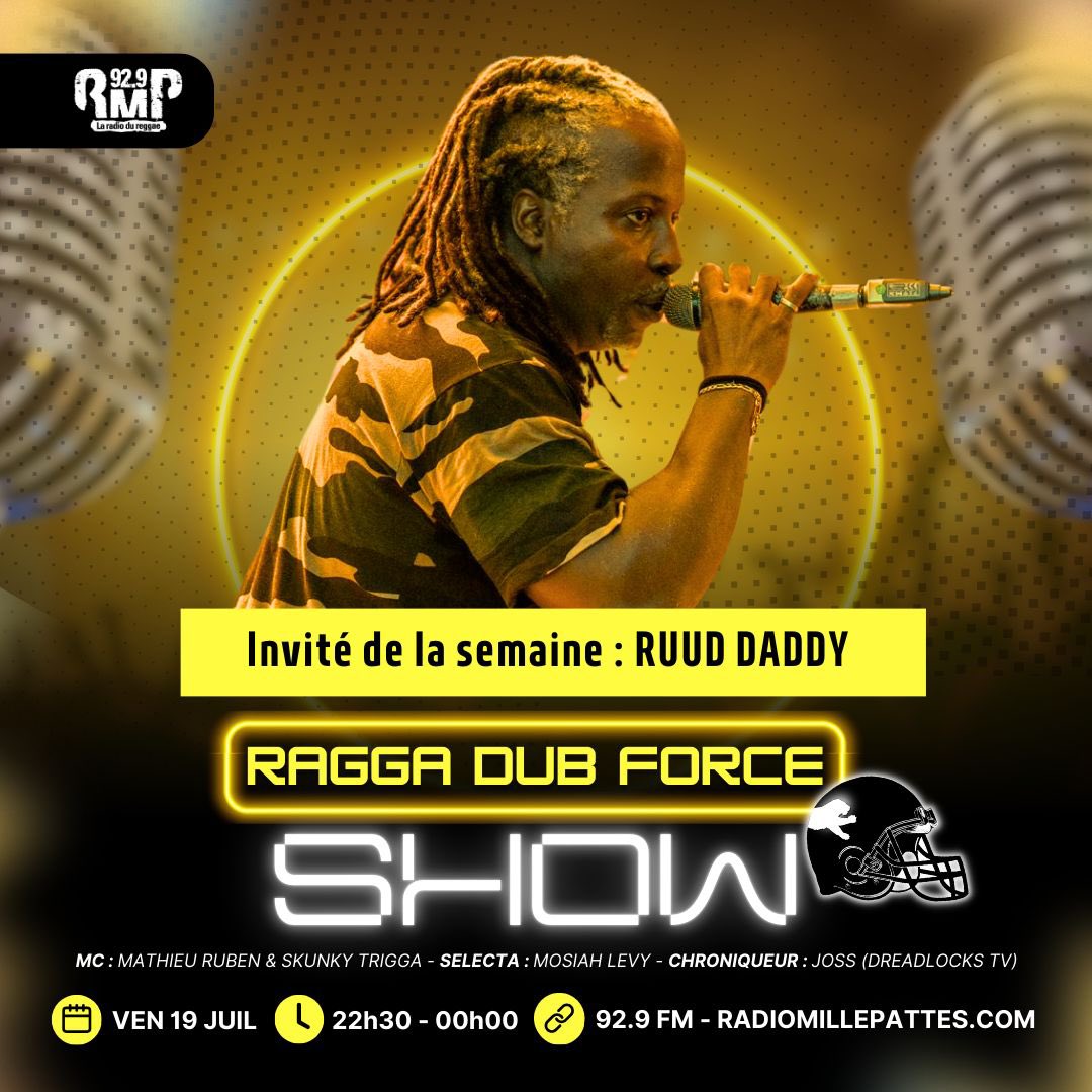 RuudDaddy's tweet image. Hello la famille de Paris !!!
🚨 information spéciale 🚨
Rendez vous  sur radio mille pattes 92.9, ce vendredi de 22h30 à 00h00, Good vibz 🇬🇫made in YANA🇬🇫