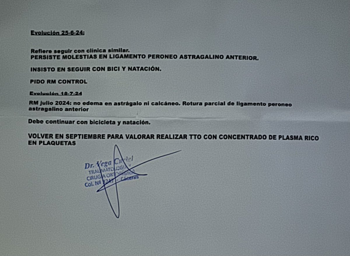 jfranpani9's tweet photo. Durante meses teniendo que aguantar que se ponga de entredicho una lesión sufrida durante un partido entre tantas otras cosas. ¿Que tendrán que decir ahora? ¿Pedirán disculpas? Sé que no 🤫 https://t.co/ni4YAVyBul