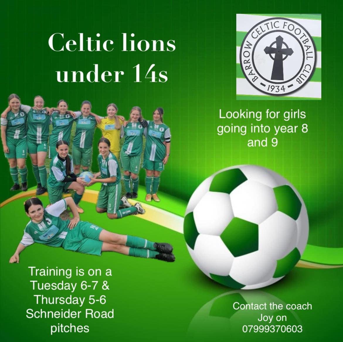 PLEASE SHARE 
Looking for girls going into Years 8 or 9 in september to join our team.
They are an amazing bunch of girls. Training is at Boyd Park, Schneider Road on a Tuesday 6-7 and Thursday 5-6.30. Matches will be on a Sunday ⚽️⚽️ Old and New Players welcome, all abilities!