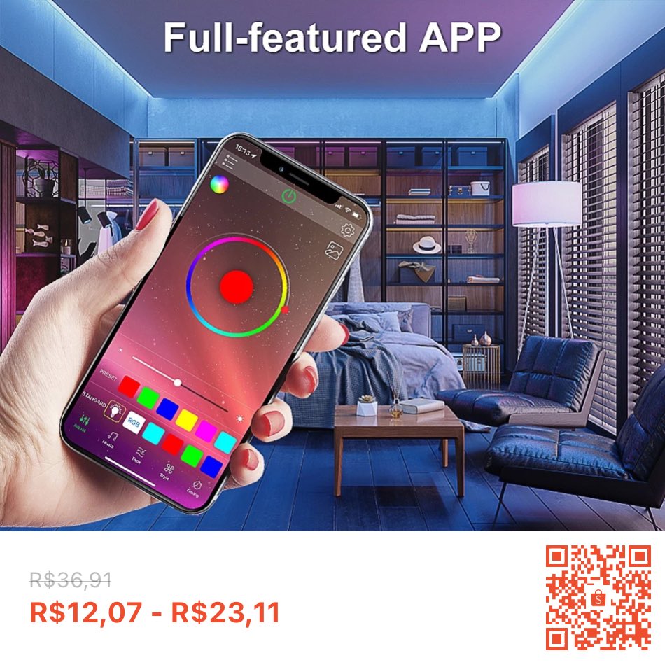 Precosbaixoss's tweet photo. Dê uma olhada em Luzes De Led Usb Strip 5050 RGB 16Colours Mudança De Luz Remoto Quente Para Sala De Estar TV Cozinha De Bricolage Decorada Natal Do Quarto Água Ao Ar Livre por R$12,07 - R$23,11. Compre na Shopee agora! https://t.co/MzDjka3xne https://t.co/Hp7jrzF8wF