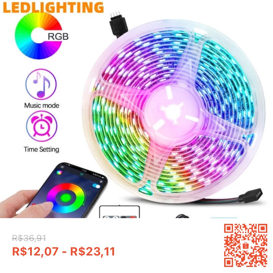 Precosbaixoss's tweet photo. Dê uma olhada em Luzes De Led Usb Strip 5050 RGB 16Colours Mudança De Luz Remoto Quente Para Sala De Estar TV Cozinha De Bricolage Decorada Natal Do Quarto Água Ao Ar Livre por R$12,07 - R$23,11. Compre na Shopee agora! https://t.co/MzDjka3xne https://t.co/Hp7jrzF8wF