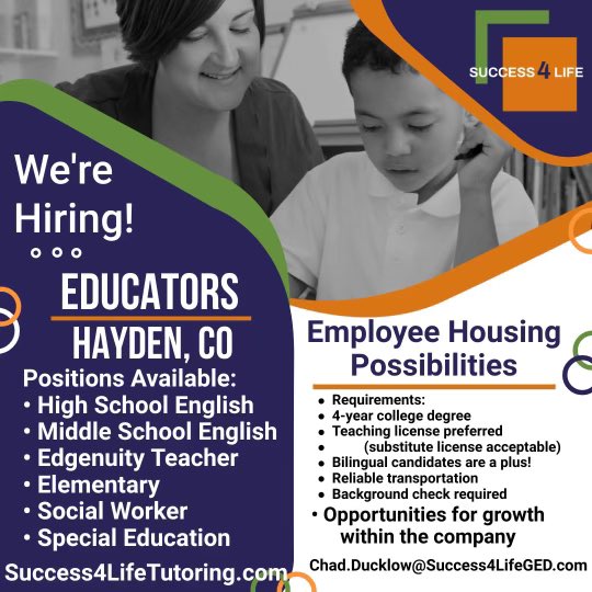 Come work with a great team. #HiringAlert #NowHiring #jobpost #JobOpportunity #hiring #NowHiring #steamboatsprings