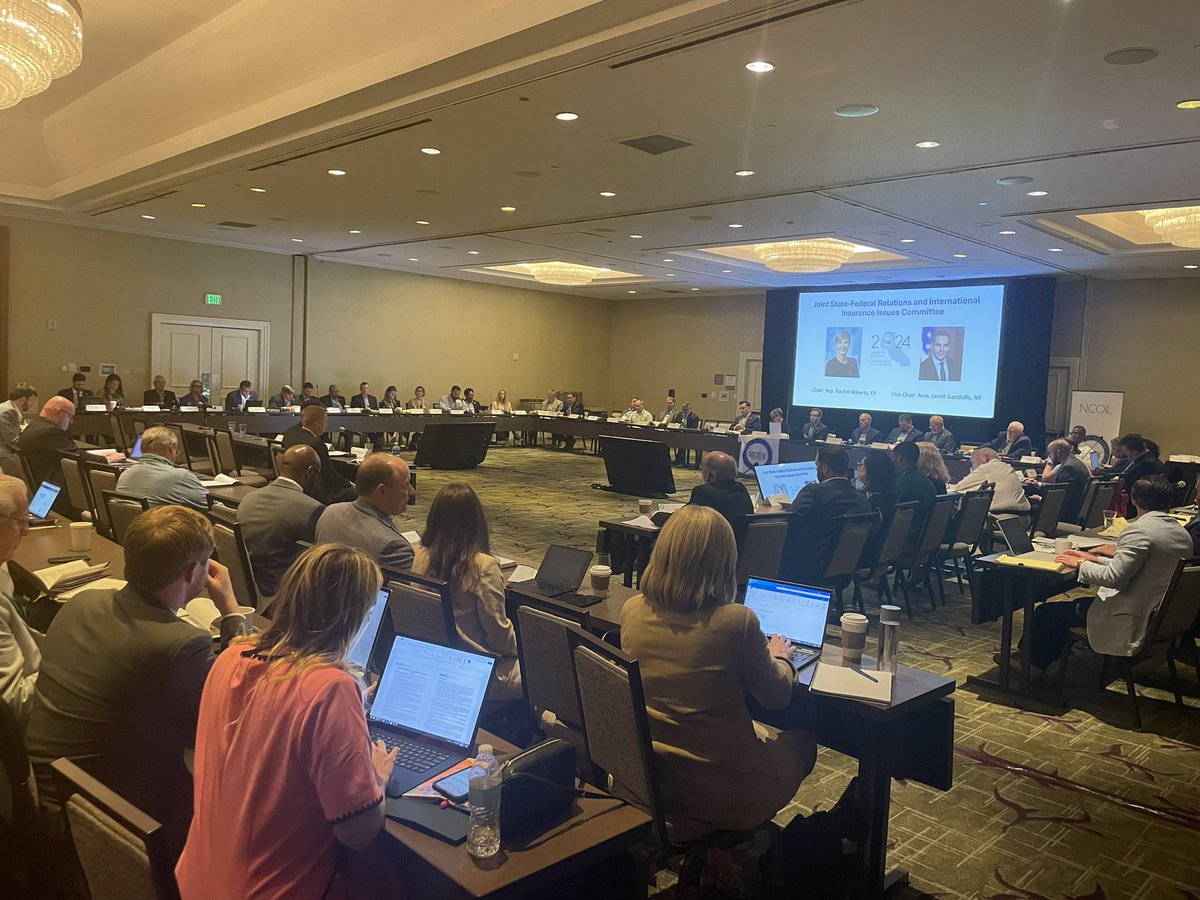 NCOIL (@ncoilorg) on Twitter photo The Joint State-Federal Relations & International Insurance Issues Cmte, chaired by <a href="/Rachel4KY/">Rachel Roberts</a>, met to discuss the NCOIL Mental Health Parity Act, catastrophe saving accounts, the Federal Trade Commission Noncompete Rule, & more. The Joint State-Federal Relations & International Insurance Issues Cmte, chaired by <a href="/Rachel4KY/">Rachel Roberts</a>, met to discuss the NCOIL Mental Health Parity Act, catastrophe saving accounts, the Federal Trade Commission Noncompete Rule, & more.
