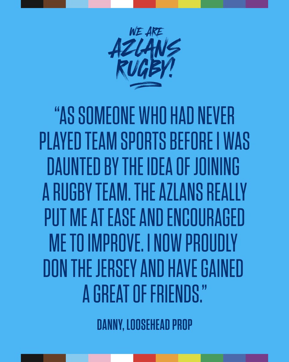 BelfastAzlans's tweet photo. π³οΈβππ³οΈββ§οΈOur Pride at Pride
Danny, Loose head prop
****
Want to find your pride and give rugby a go, then get in touch through our normal channels.
#Azlans #inclusiverugbyNI #JoinOurPride #TeamOphir #StrongerTogether https://t.co/5NBUMwBNhL