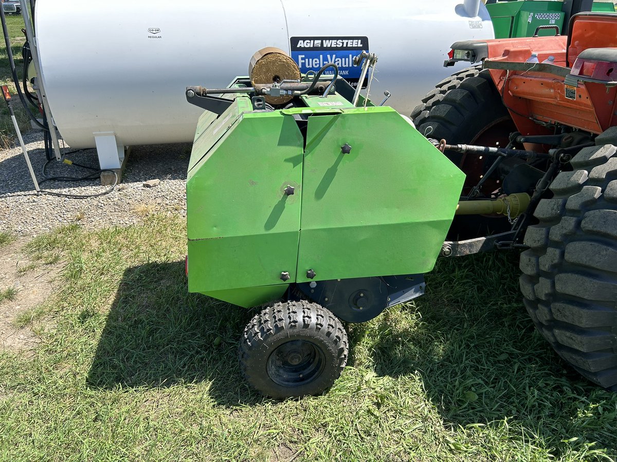 When I tell you how excited I got over these little bales and this itty bitty baler, it’s almost embarrassing… 
Pretty sure the farmer only gave me some to get me to leave 😅