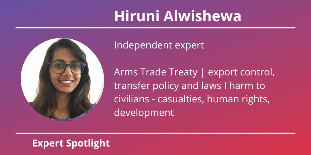 ForumArmsTrade's tweet image. Join us in welcoming Hiruni Alwishewa to the Forum&apos;s expert list!
#experts #forumcommunity