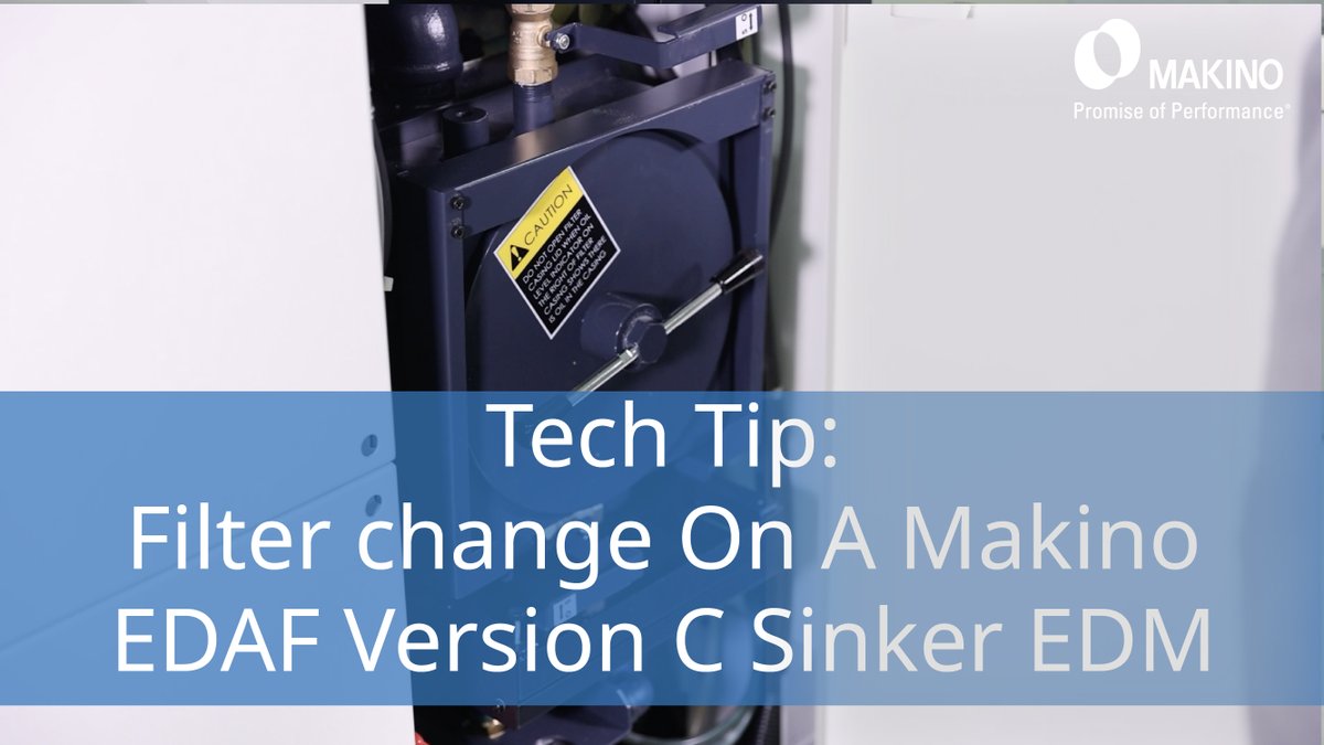 MakinoMachine's tweet photo. #EDMTechTipThursday: Learn how to change the filter on a Makino EDAF Version C Sinker EDM Machine quickly, easily and mess-free!โ
https://t.co/TDsi03oonXโ
#EDMTechTips #LearnToBurn #SinkerEDM #Makino_EDAF https://t.co/QjobtyijTW