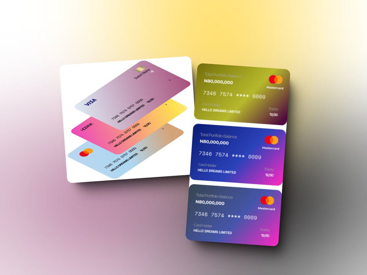 Jay_Designns's tweet photo. Had a very hectic day. Being a final year student and trying to stay sane is work on it own. Will just drop one of my past designs here tonight.
A payment card design.
Day 7 of shining up with a design 🤍👨💻
#uidesign #tech #figma #middlelevel https://t.co/dBnyAocEUr