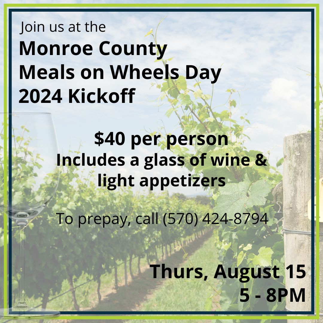 MCMealsonWheels's tweet image. Join us for our annual #mcmow day Kickoff at Eagles Rest Cellars! 🎉 For just $40, enjoy light appetizers, a glass of wine, and live musical performances under the stars. Purchase your tickets here: tinyurl.com/mcmowkickoffti…💚 #SupportMOW #EventForACause