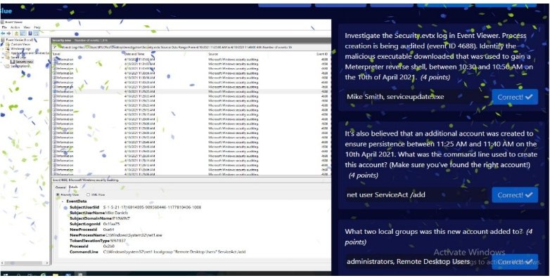 3v1l_7w1n's tweet photo. CHALLENGE 3: INCIDENT RESPONSE
TEAM: MANCHESTER UNITED
The team finally reached the completion of its Cyber Defense Track incident response challenge. We made proper and detailed documentation on the submitted report.
#CyberDefenseTrack
@ireteeh
@Secureworks
@jay_hunts https://t.co/zOctoeDhAr