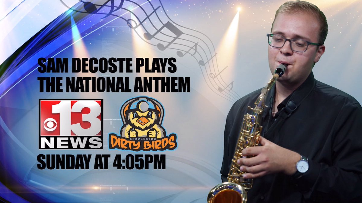 Come out to the Dirty Birds game on Sunday to see 13 News' very own <a href="/thesamdecoste/">Sam DeCoste</a> playing the National Anthem!