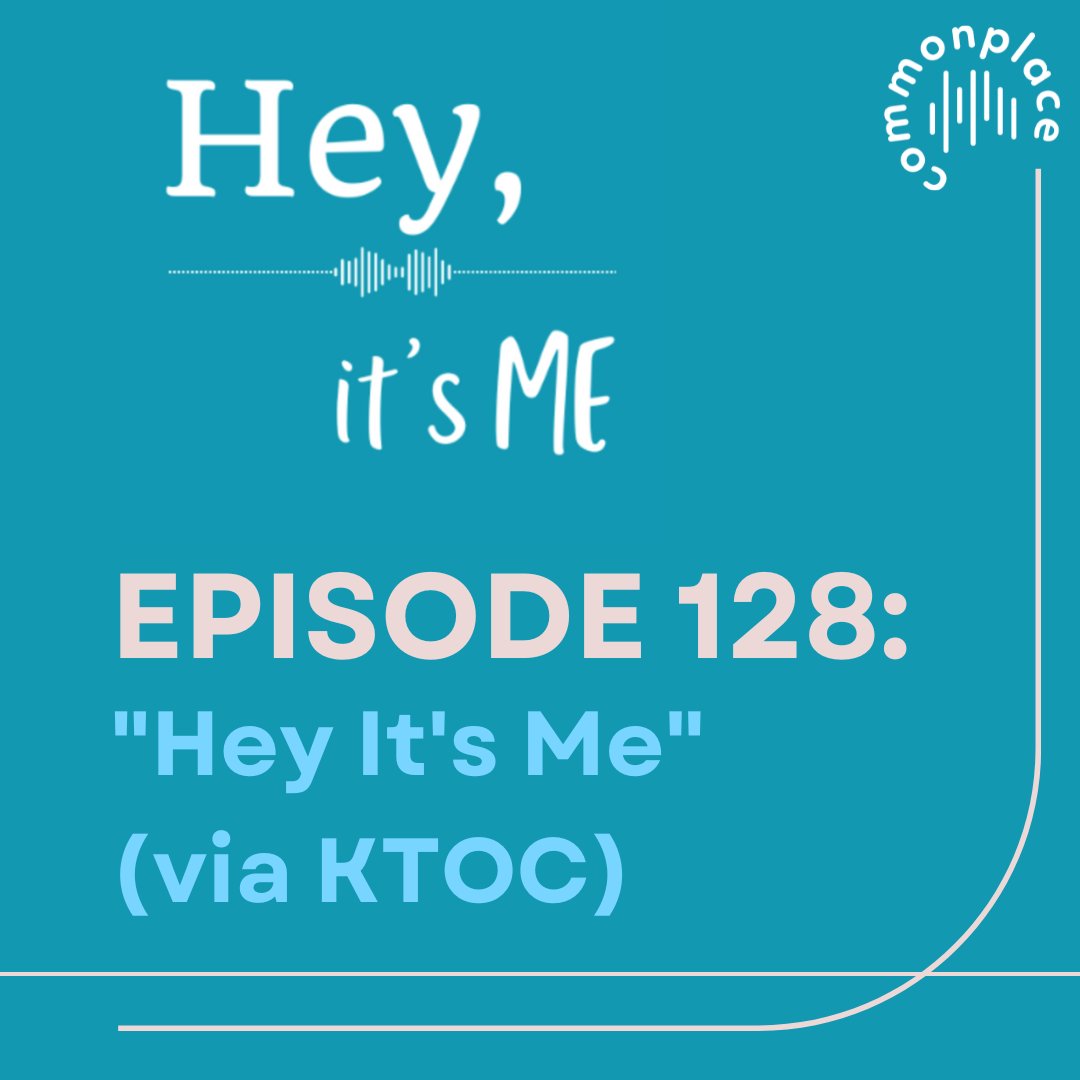 Check out our latest episode featuring the debut of Hey, it's Me: A podcast in which two friends try to figure things out with <a href="/rachzuck/">Rachel Zucker</a> and @sakeriver commonplace.today/commonplace-po…