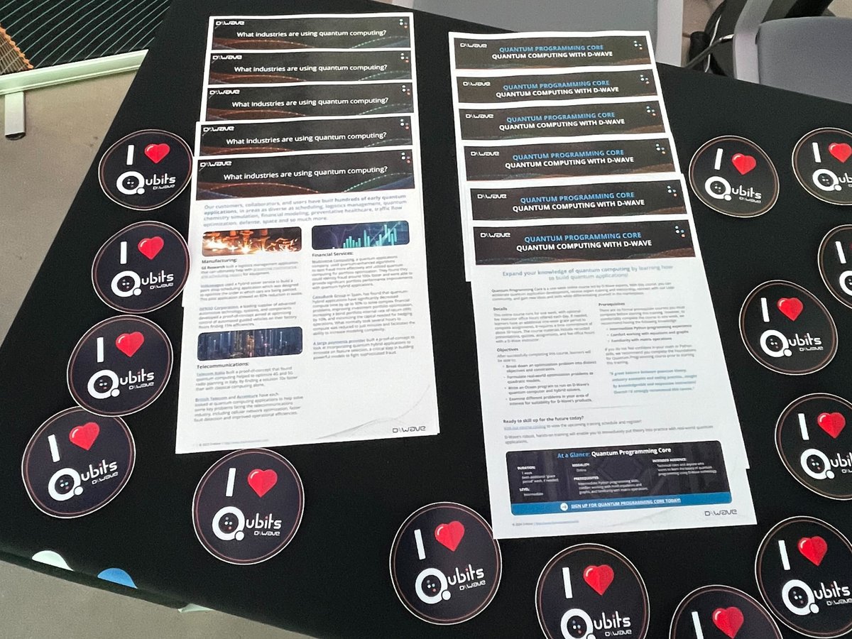 dwavequantum's tweet image. Hello Chicago! We’re at @MxDInnovates' inaugural Quantum Technology in Manufacturing event today, sharing how #quantumoptimization can tackle production scheduling.
$QBTS