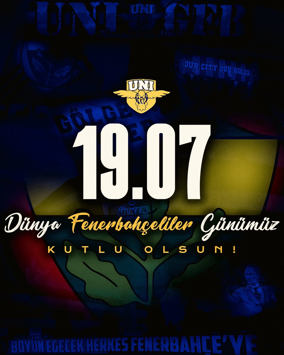 unigfborg's tweet photo. 19.07 Dünya Fenerbahçeliler Günümüz kutlu olsun. #UNIGFB https://t.co/nzjt9oZNBL