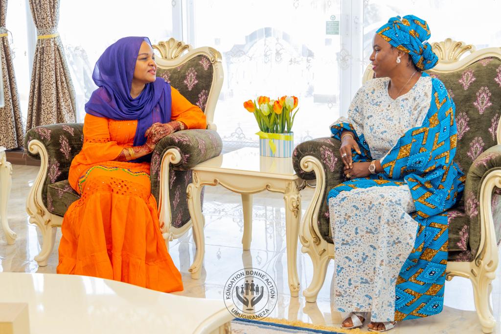 Burundi1stLady's tweet photo. Thank you for your warm welcome and hospitality, Your Excellency @mariamwinyi. God bless you! https://t.co/7nOhFL3YIW
