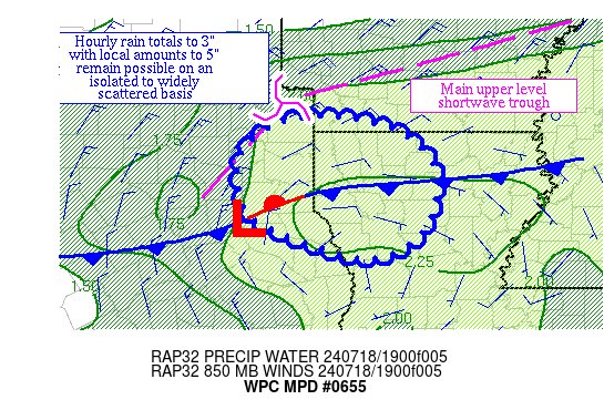 NWSWPC's tweet photo. #WPC_MD 0655 affecting near the northern shared border of TX/LA, #lawx #arwx #txwx, https://t.co/I0otsx4BI6 https://t.co/UhabZYAXD6