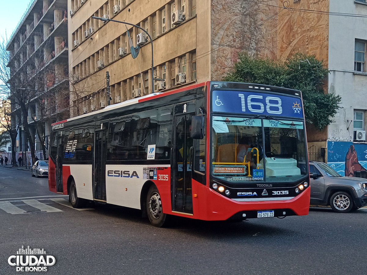 CiudadDeBondis's tweet photo. A SAN ISIDRO EN UN RETIRO (PERO NO DE LA 60)
La #Linea168 puso a circular su primer 0km de la gestión 100% #DOTA en ESISA.
El nuevo #3035, un #Todobus Retiro #MT17Plus, reemplaza a un Metalpar Iguazú MT15.
También figuran otros tres 0km listos para salir: 3036, 3038 y 3041. https://t.co/WIv817ymcm