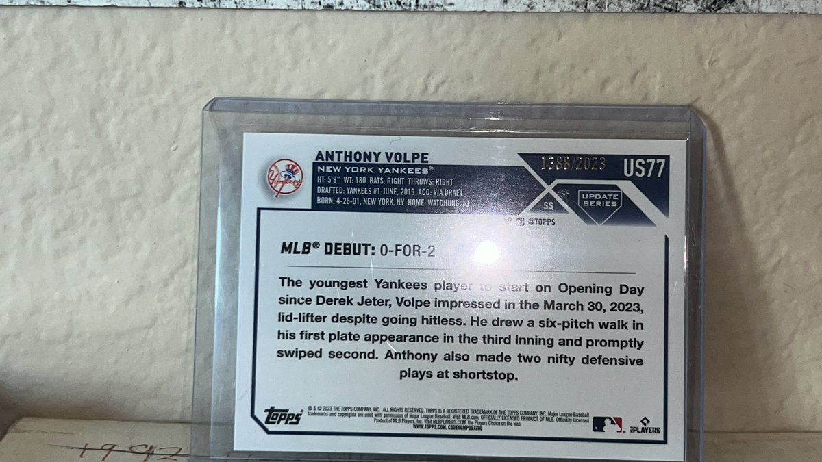 CAMosier's tweet photo. @GotdemCards @evildrprkchp Trade-Up Thursday

Going to conduct a little experiment to see how long it takes to trade up from high number print run to a single digit print run and document it here.  

Starting with /2023. Let me know what you have #TheHobby #Topps #whodoyoucollect #TradeupThursday https://t.co/X5QyqUpyAm