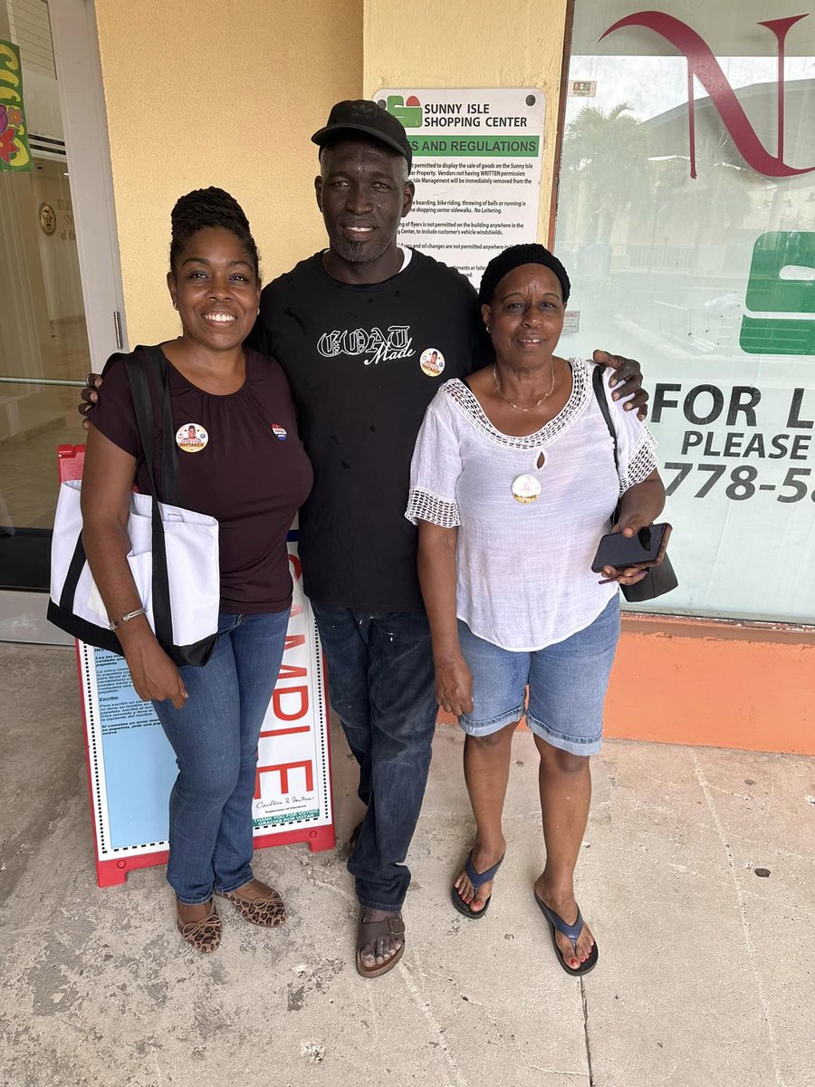 genwhitaker's tweet photo. Primary Election 2024! Yesterday, Genevieve Whitaker, Lunmus Baptist, and Tessa Agatha Alexander voted on day 2 of early voting! 🗳️ Early voting: July 16-23. Genevieve is #3 on the ballot—vote for #3 for progress for all ah weh! Thanks to everyone who has voted! #VoteForProgress https://t.co/x0VUG6Nu1q