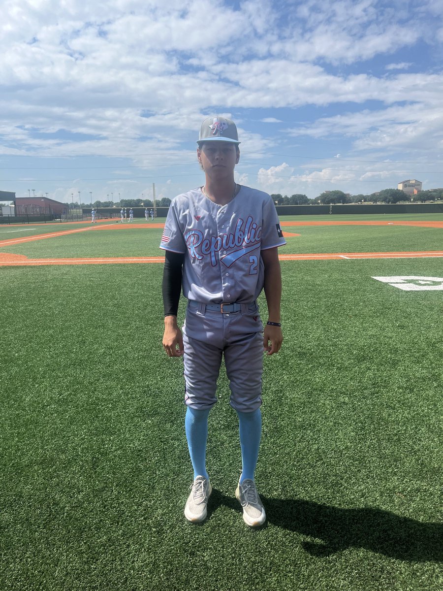 ✭Five Tool Texas✭ (@fivetooltexas) on Twitter photo #FiveToolWS F: <a href="/TRB2023/">Texas Republic Baseball-Derner</a> 18U 8, Corespeed 0
POG: <a href="/Ant2Herrera/">Anthony Herrera</a> 5IP, 3K, 0ER, 2H
Hitter: <a href="/BMarchiondo/">Benicio Marchiondo</a> 2-3, 2B, RBI, R, SB #FiveToolWS F: <a href="/TRB2023/">Texas Republic Baseball-Derner</a> 18U 8, Corespeed 0
POG: <a href="/Ant2Herrera/">Anthony Herrera</a> 5IP, 3K, 0ER, 2H
Hitter: <a href="/BMarchiondo/">Benicio Marchiondo</a> 2-3, 2B, RBI, R, SB