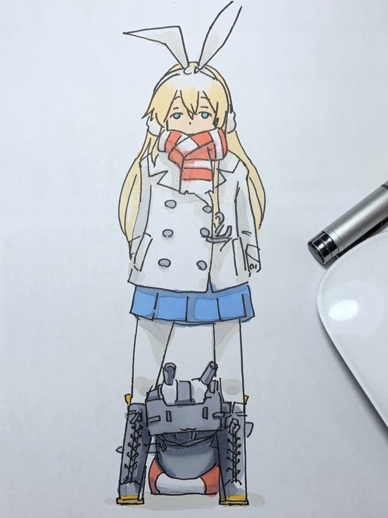 連装砲ちゃん ,島風(艦隊これくしょん) 「」|ひじからのイラスト