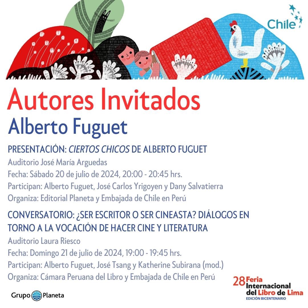 prochile_pe's tweet photo. #FILLIMA2024 Mañana tendremos destacados escritoras y escritores chilenos 🇨🇱.

👀👉Conócelos aquí 📷

@ProChile @diracchile @FILLima2024 @culturas_cl @BNChile https://t.co/cz08KLDn0U