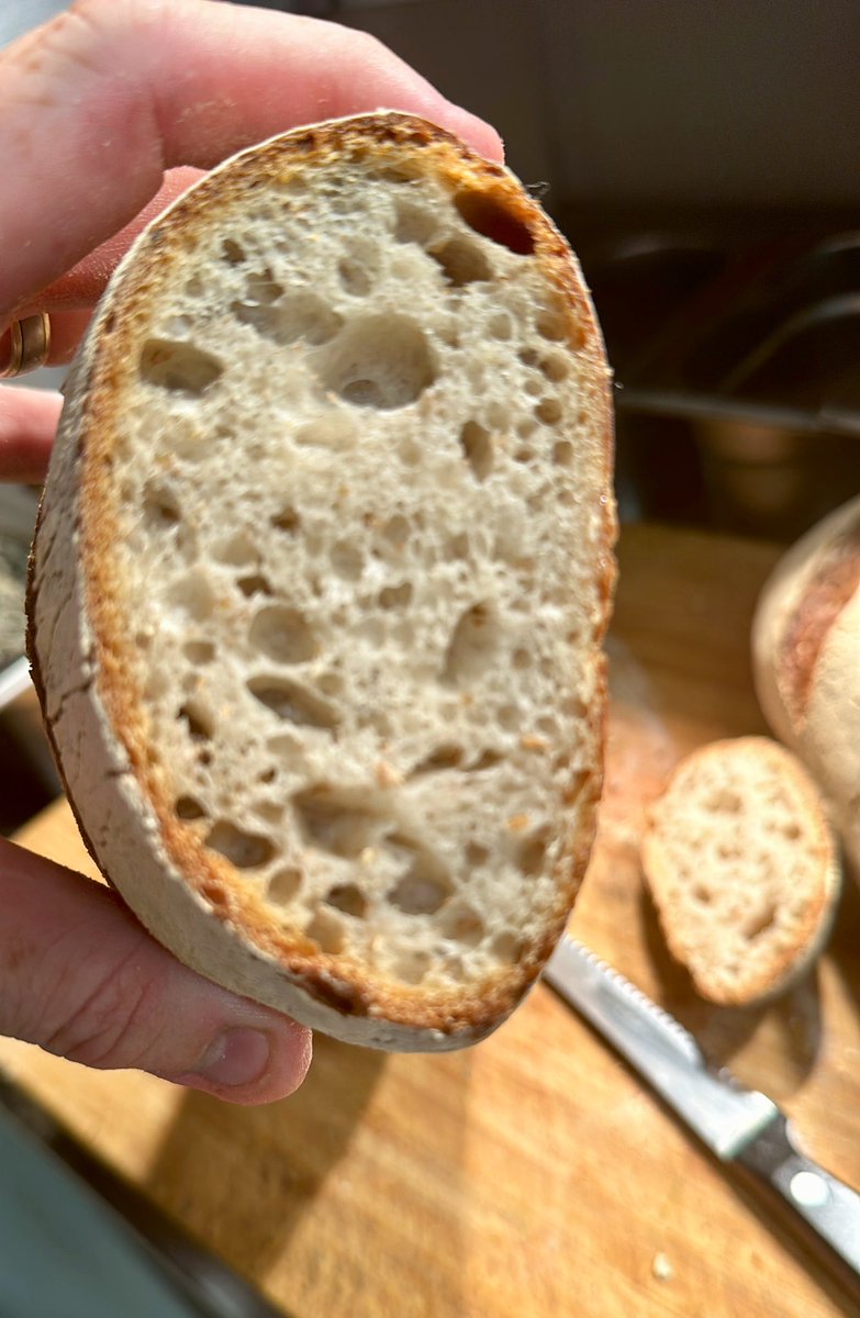 squarebistro's tweet photo. We love our homemade #proper sourdough made every day fresh from our mother starter donated from @KraziBaker many years ago #breadfriends https://t.co/ZJ5b8g0ZNg