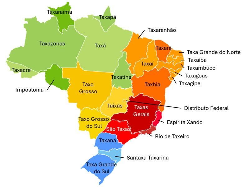 erivanio's tweet photo. Novo mapa do Brasil https://t.co/4jPBGPvS5J