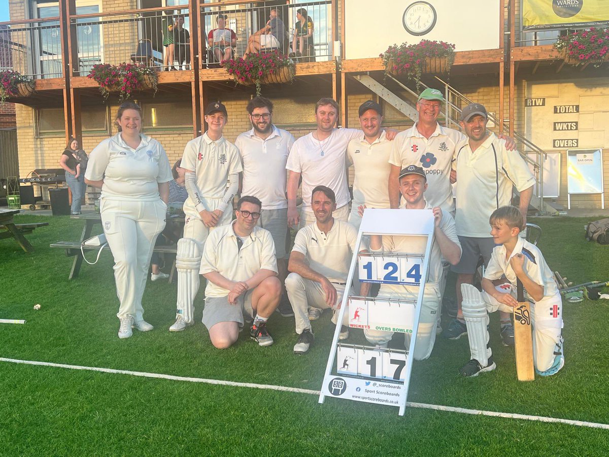 TomScoffham's tweet photo. Amazing evening playing cricket in the sun with our friends at Christie &amp; Co! After 14 years of hurt, we’ve now managed to win two in a row! Ultimately though, cricket and friendship were the winners. Looking forward to the 2025 rematch😁 Thank you @GoldenHillCC for hosting us👍 https://t.co/7GpQBdyazK