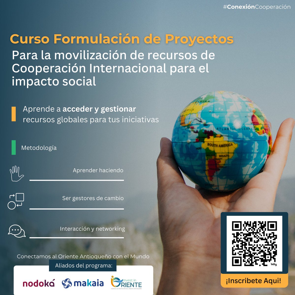 InvestOriente's tweet photo. 🎓🚀 ¡Inscripciones abiertas para el Curso de Formulación de Proyectos y Movilización de Recursos para el Impacto Social en alianza con @Makaiaorg 
🔹 Cierre Inscripciones: 31/07
🔹 Inicio Clases: 09/08
¡No pierdas esta oportunidad! 
Separa tú Cupo Aqui:🔗 https://t.co/elcduJCnIb https://t.co/fEuwjrJWnM